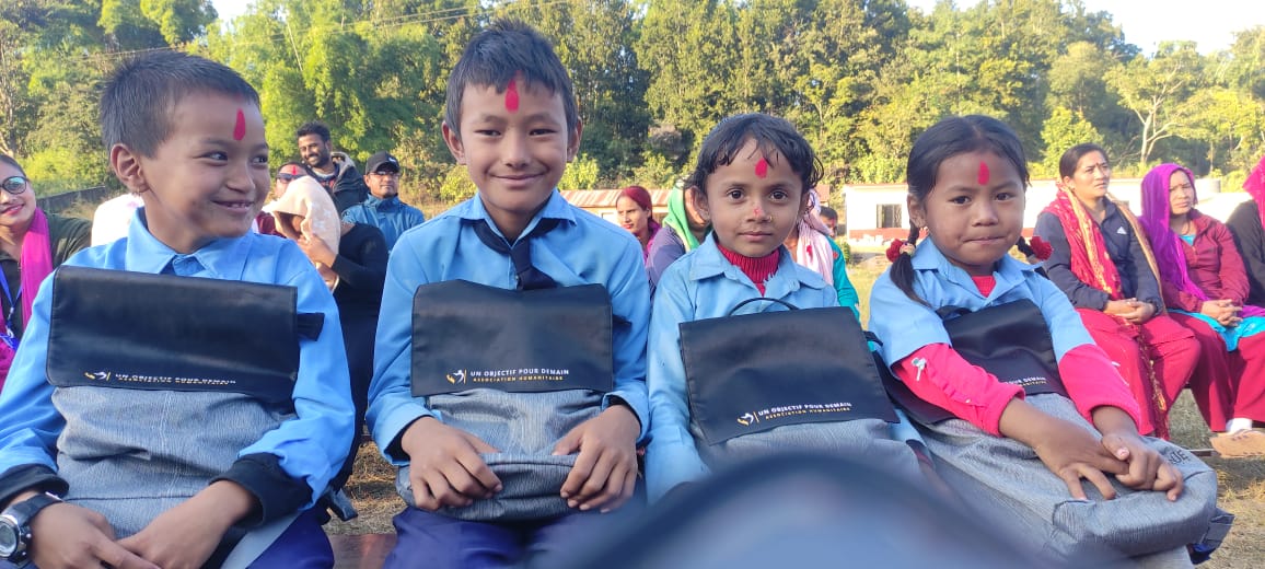 Distribution des sacs à dos