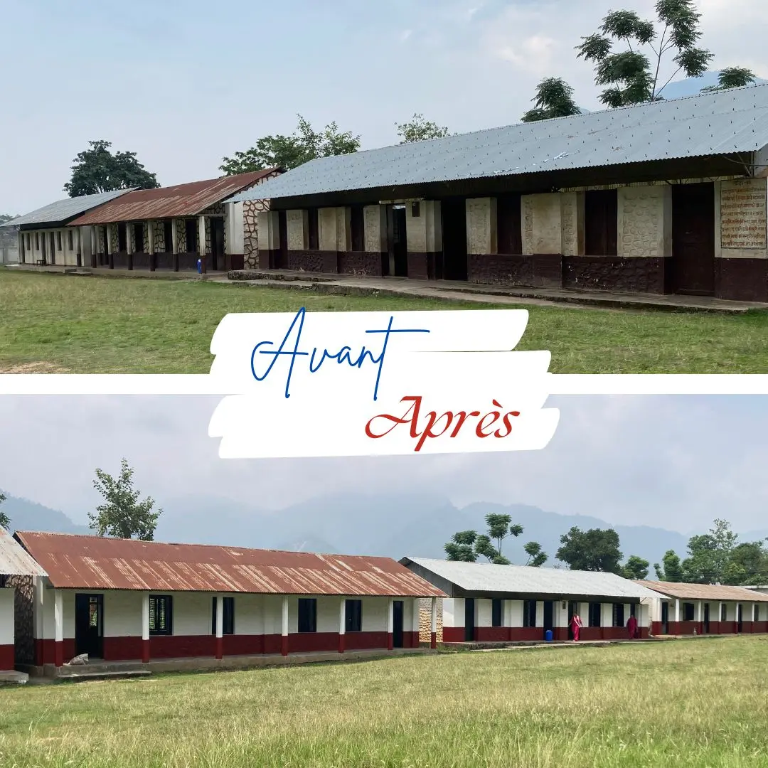 Avant rénovation des classes