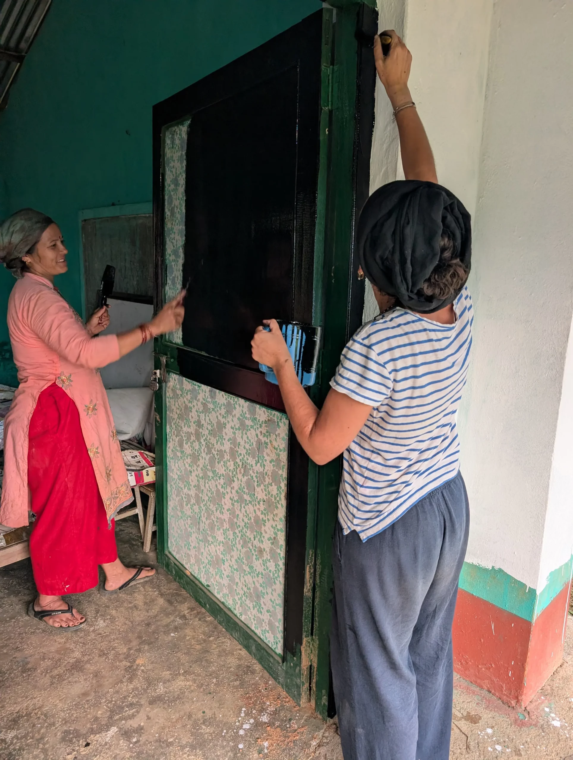 Travaux de rénovation menés à l’école.